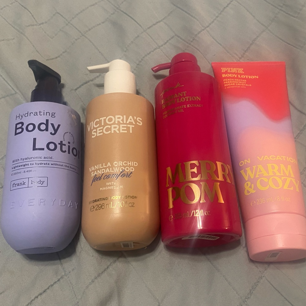 Victoria's Secret & Frank Body Lotion Bundle